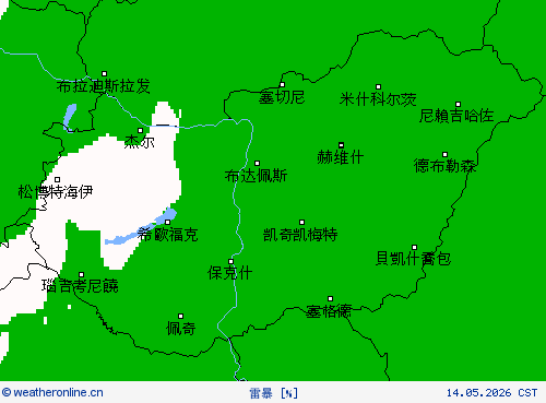 雷暴 预报图