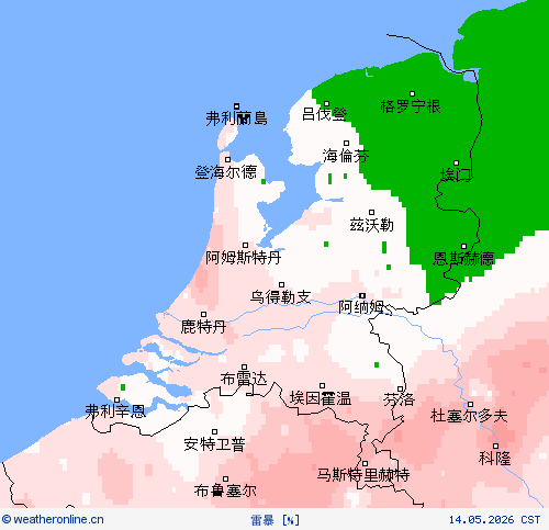 雷暴 预报图