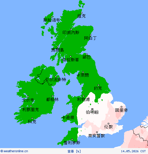 雷暴 预报图